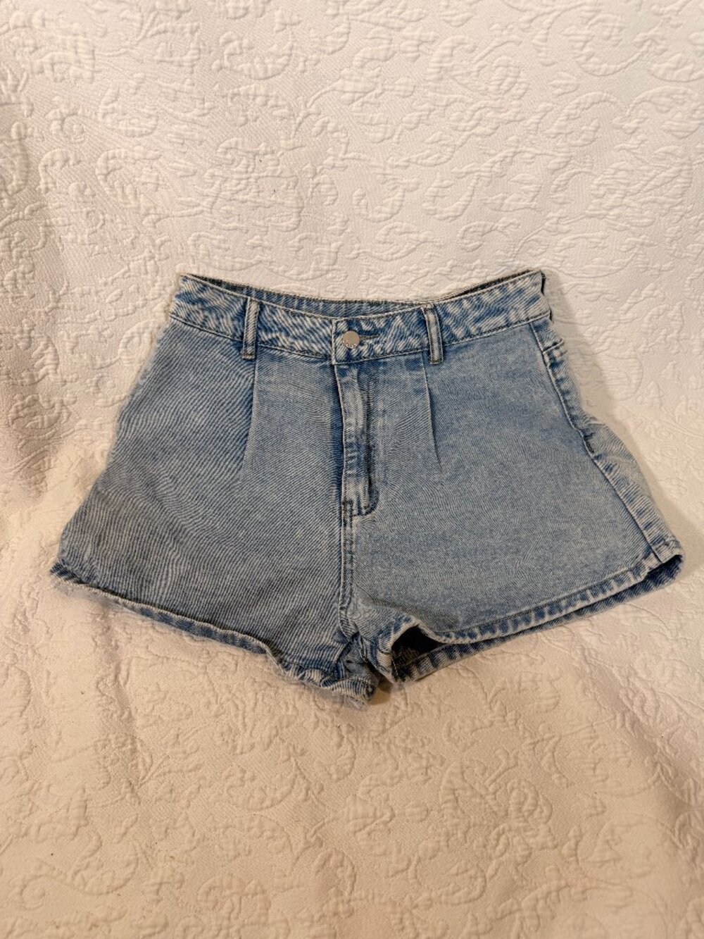 Women's Blue Mom Shorts